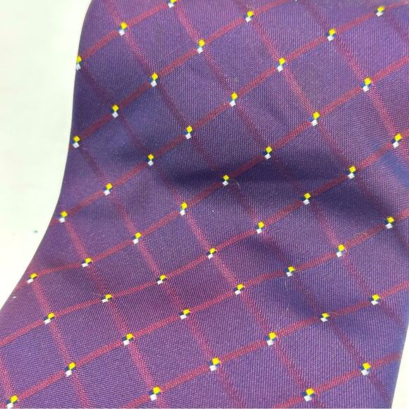 Gucci 100% Silk Necktie - Iridescent maroon/purple & Gold - Picture 2 of 7